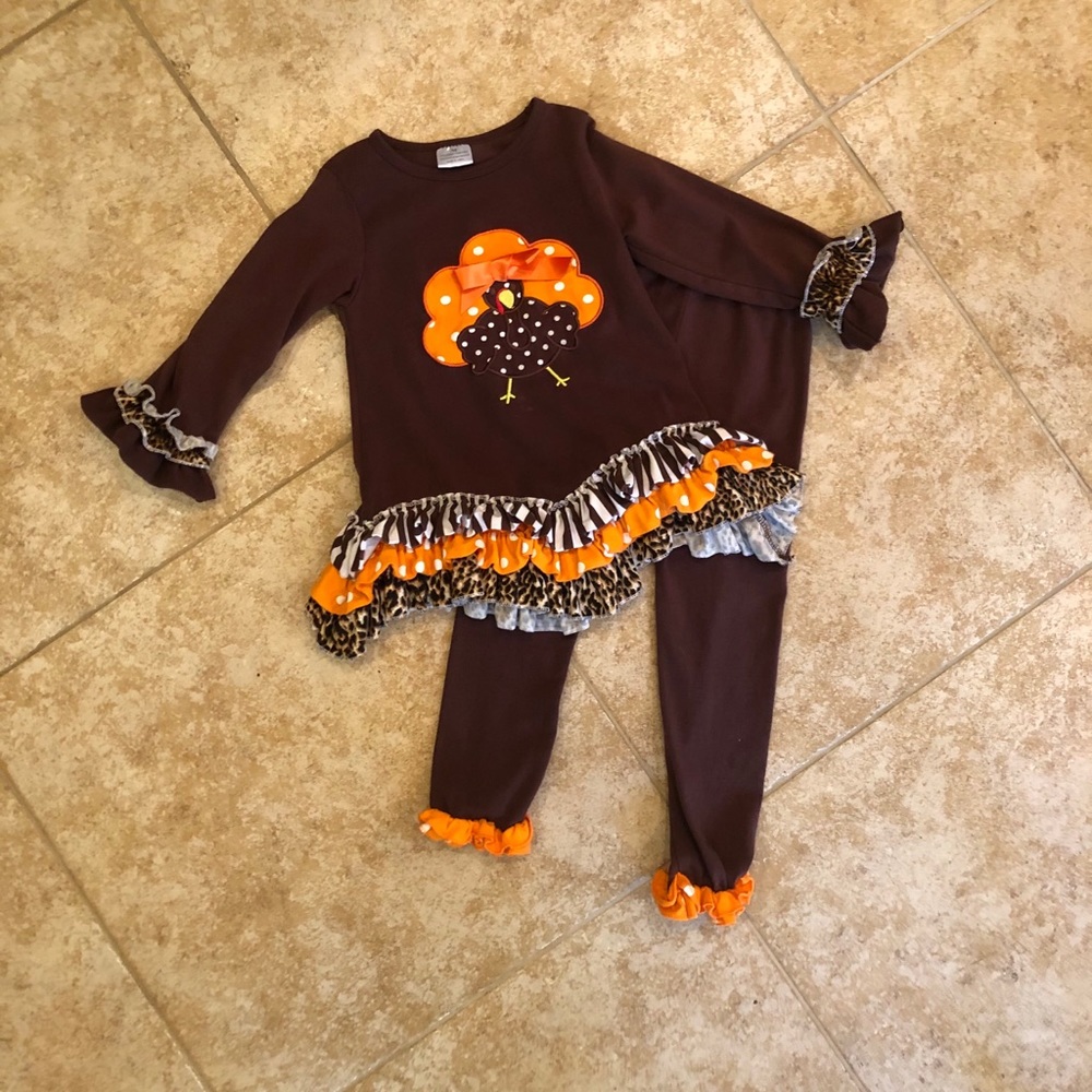 Toddler Girls Thanksgiving outfit Size 2-3T